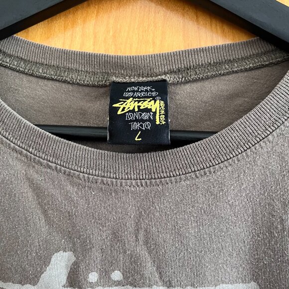 Stüssy Grey T-Shirt - Picture 2 of 3